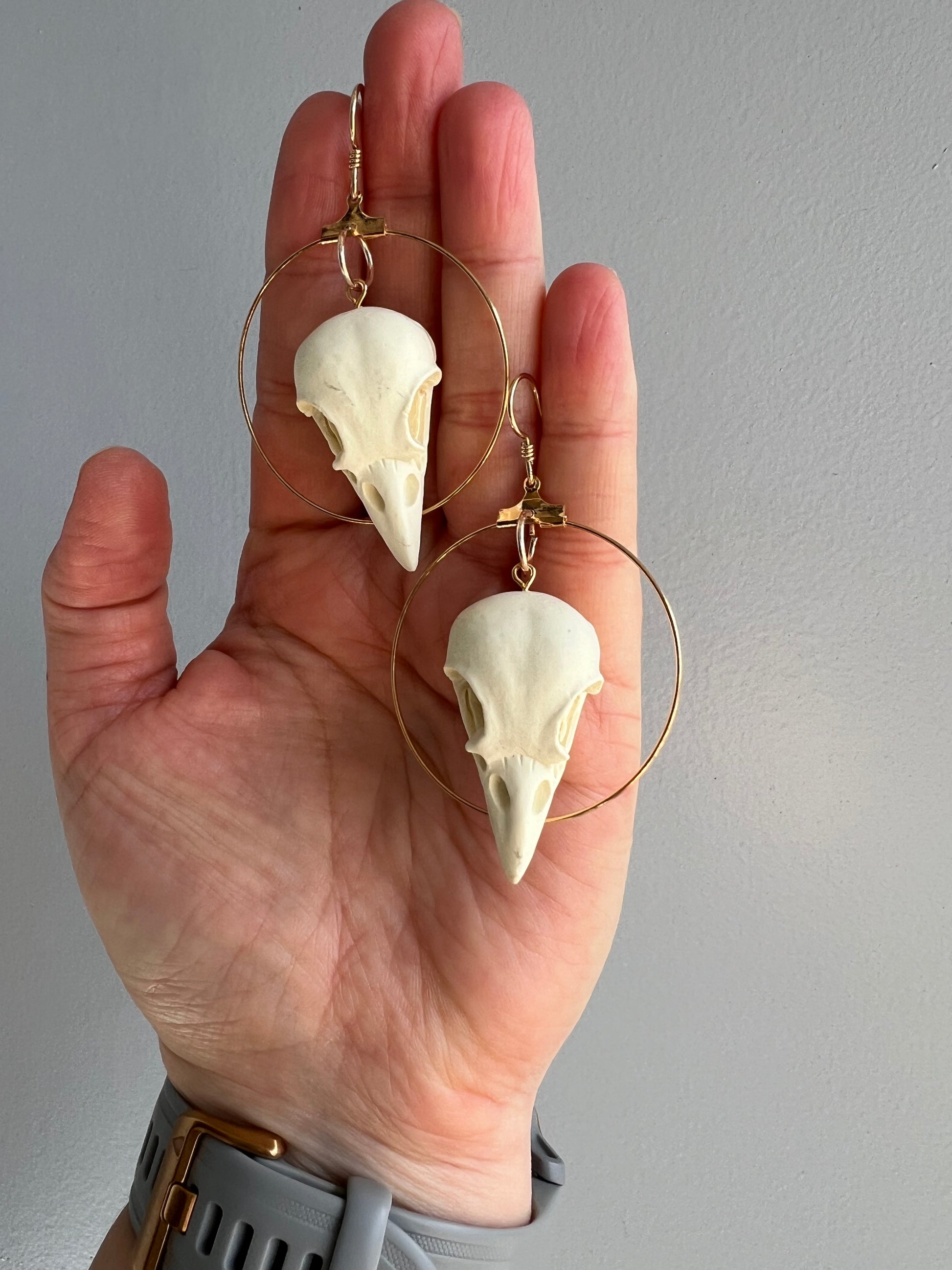 Adorn yourself with the symbolism of the Raven with our polymer clay earrings. They are intricately handcrafted, often appearing real and will give any outfit it's much needed witchy vibe.