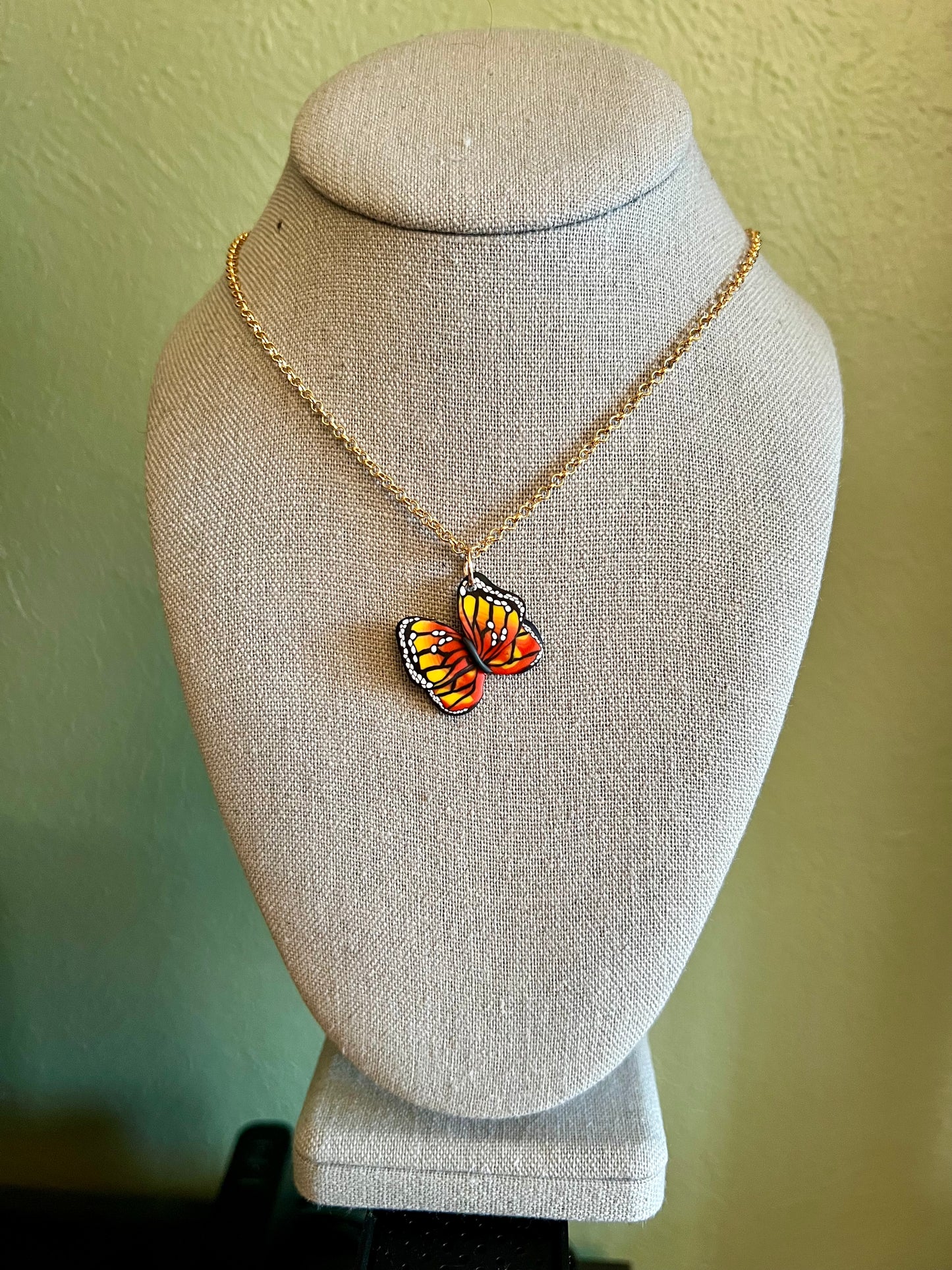 Monarch Butterfly Necklace
