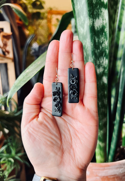 Shadow Blossom Earrings