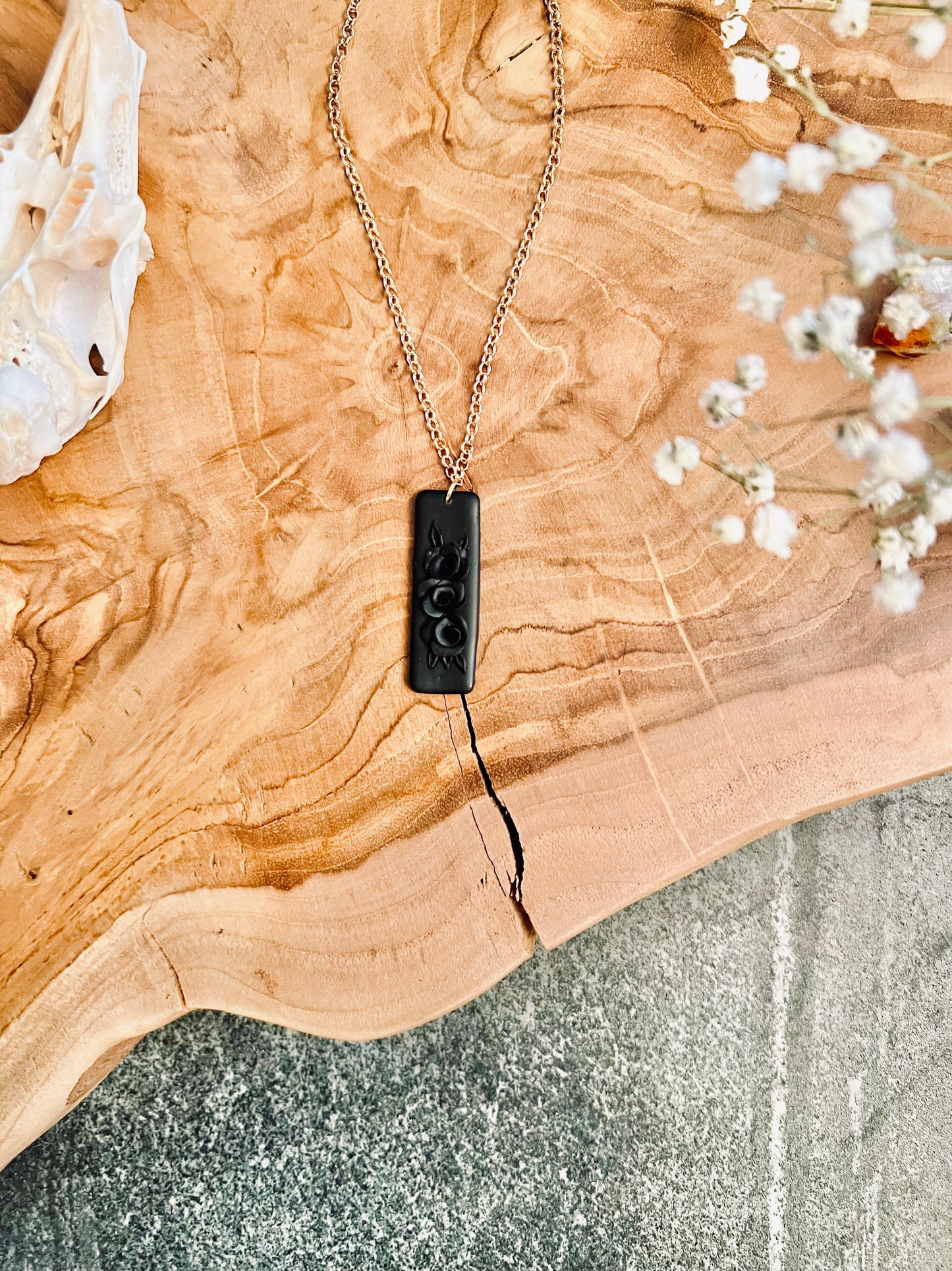Black Rose Necklace