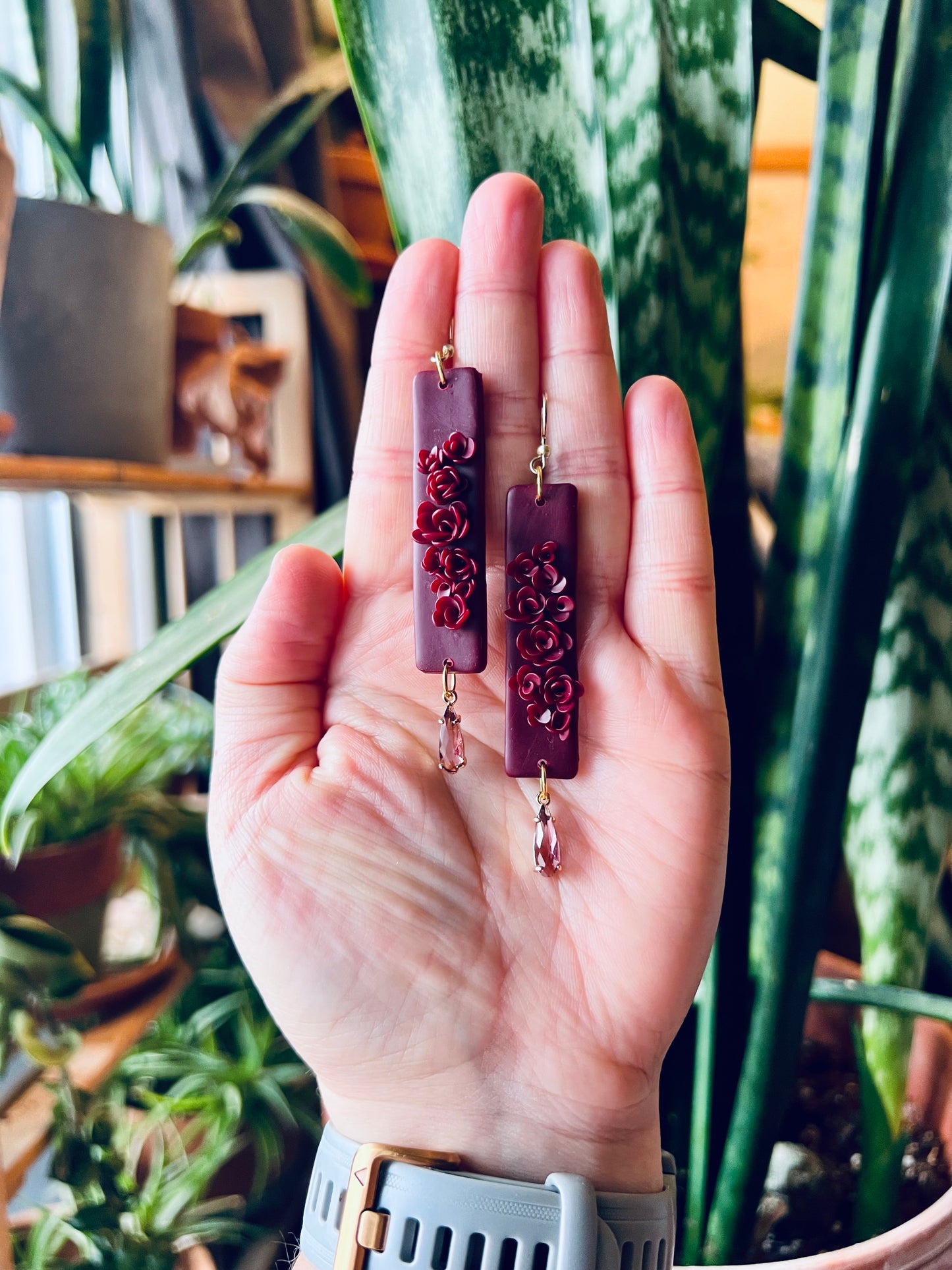 Crimson Lure Earrings