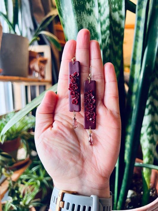 Crimson Lure Earrings