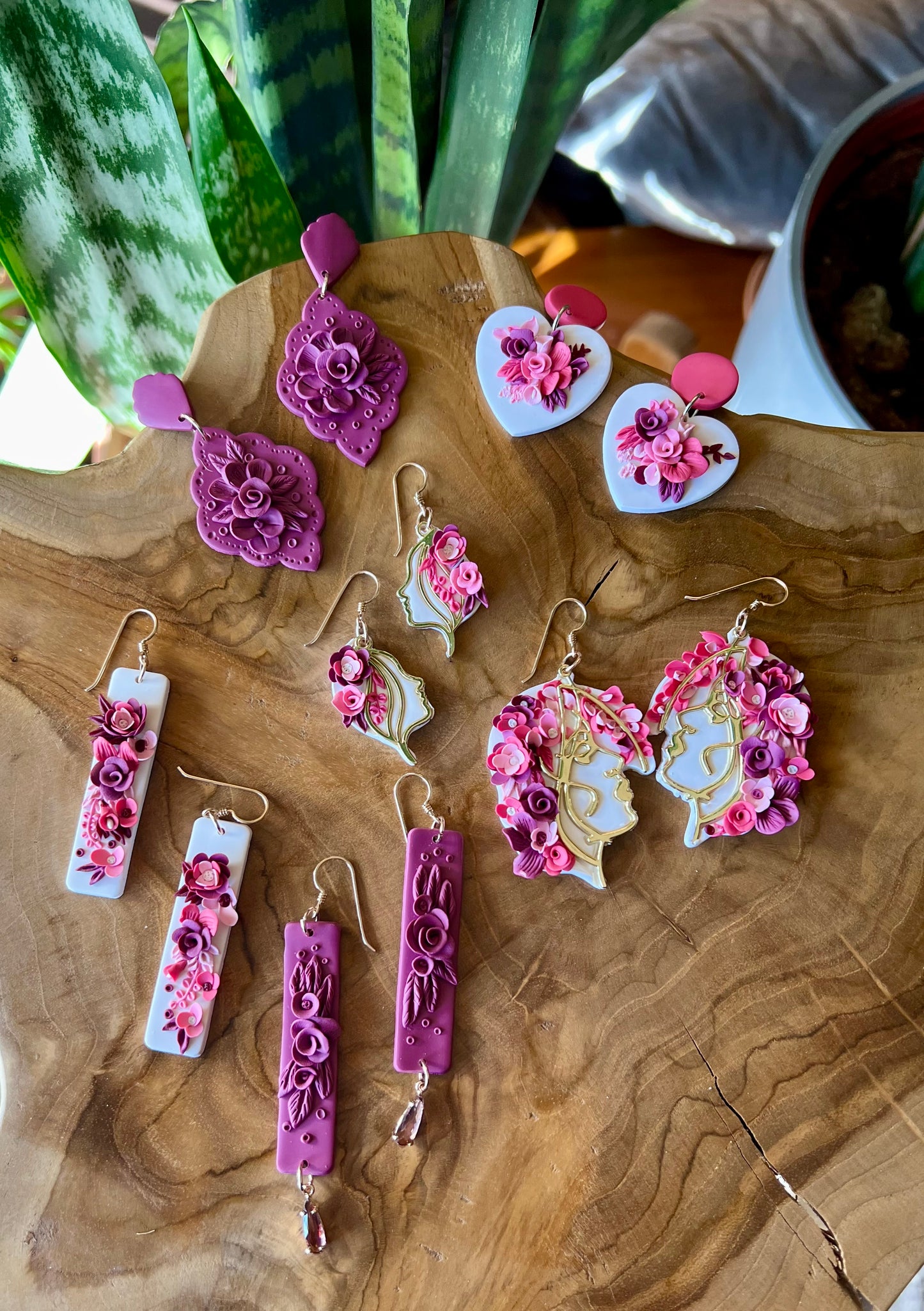 Aphrodite Polymer Clay Earrings