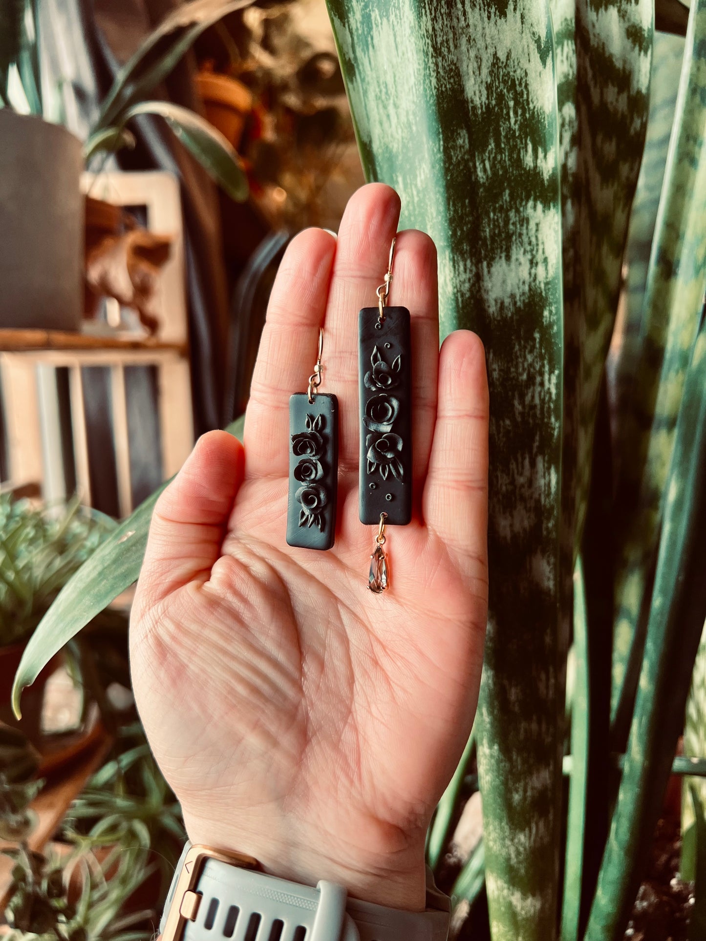 Shadow Blossom Earrings