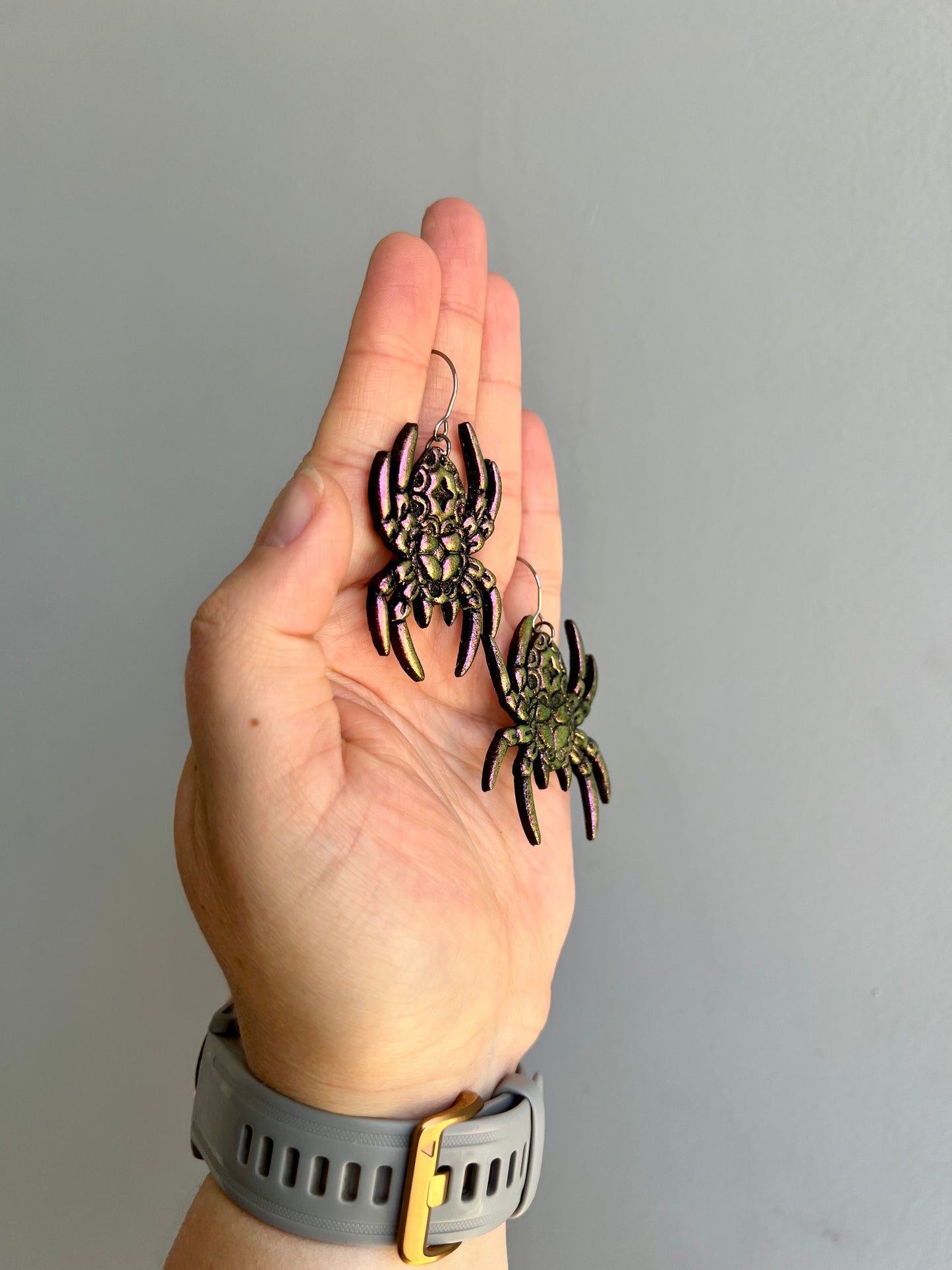 Summer Sunset Tarantula Earrings (Color Shifting)