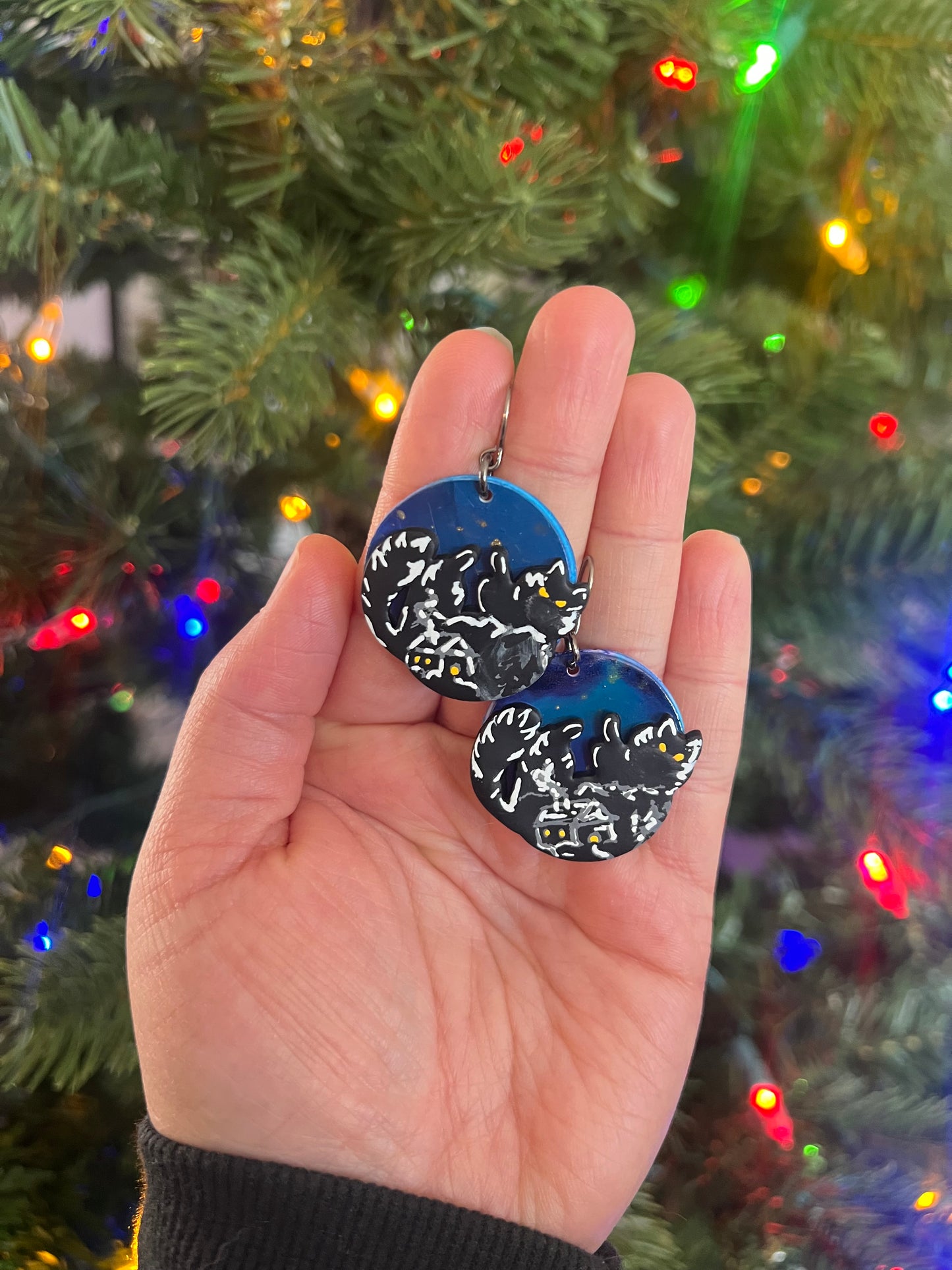 Yule Cat (Hand painted)