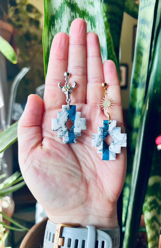 Turquoise Sun Earrings