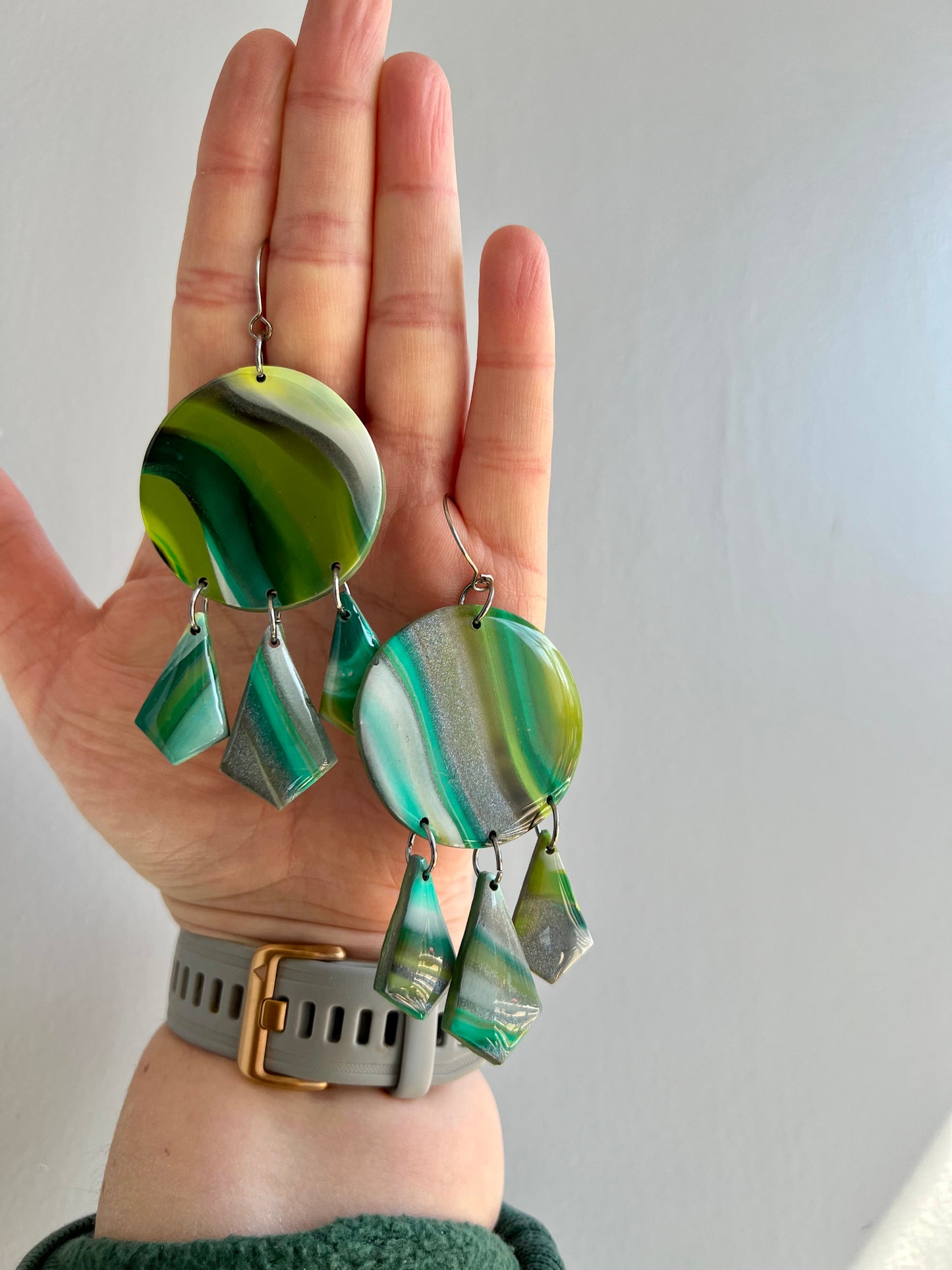 The Green Planet Earrings