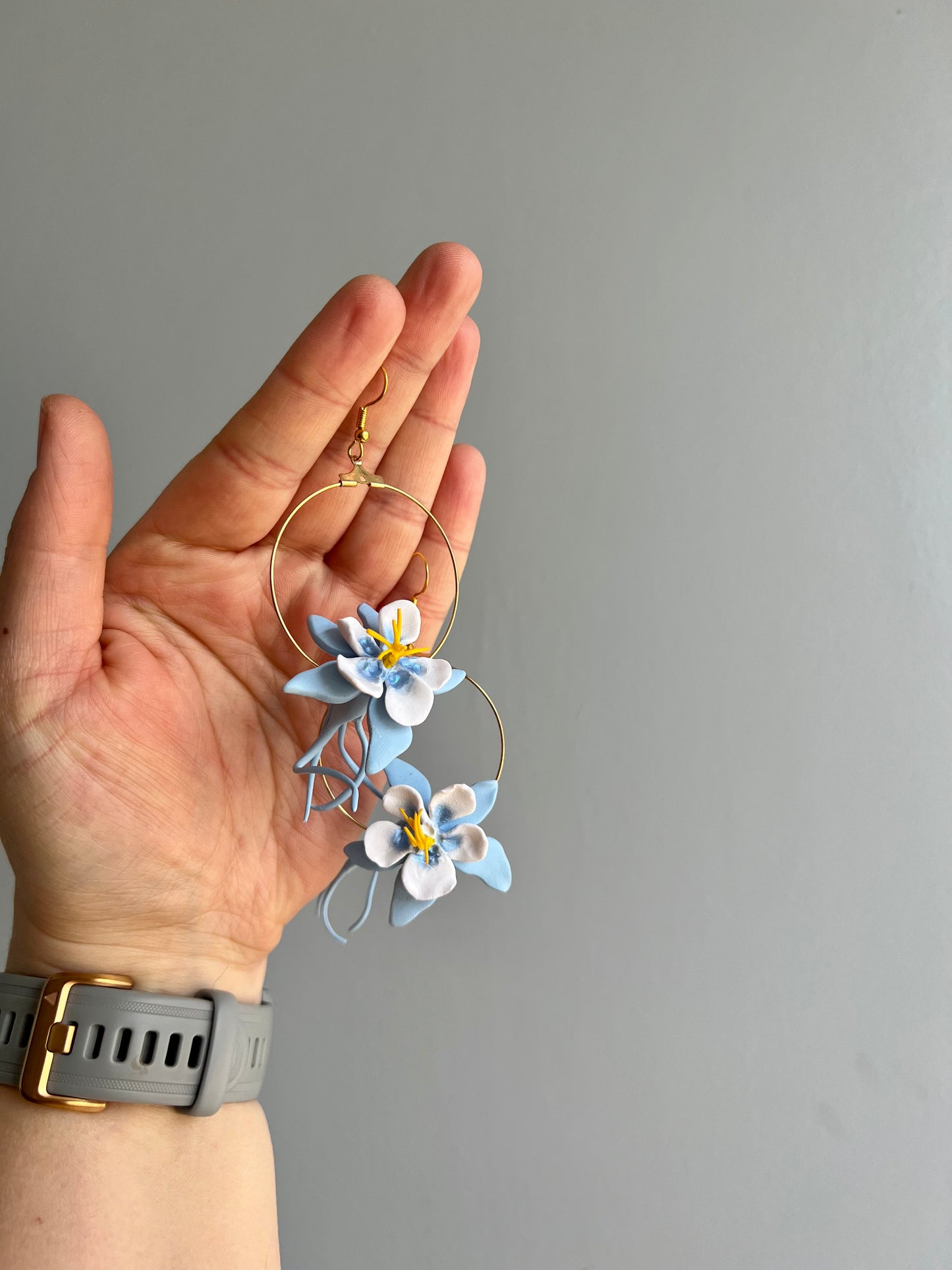 Large Columbine Earrings