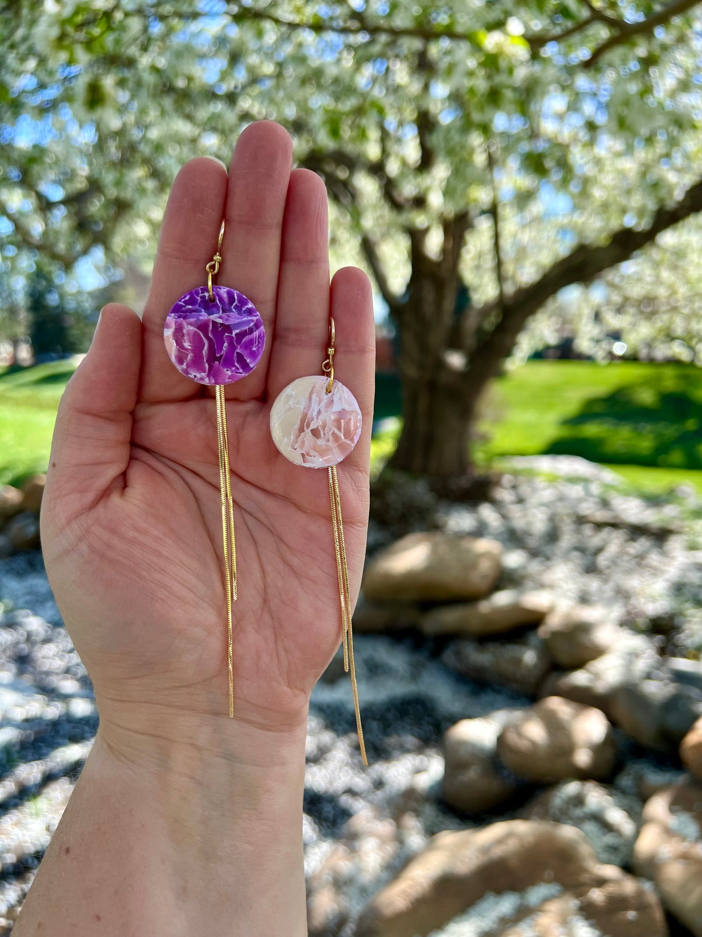 Spellbound Shadow Amethyst Earrings