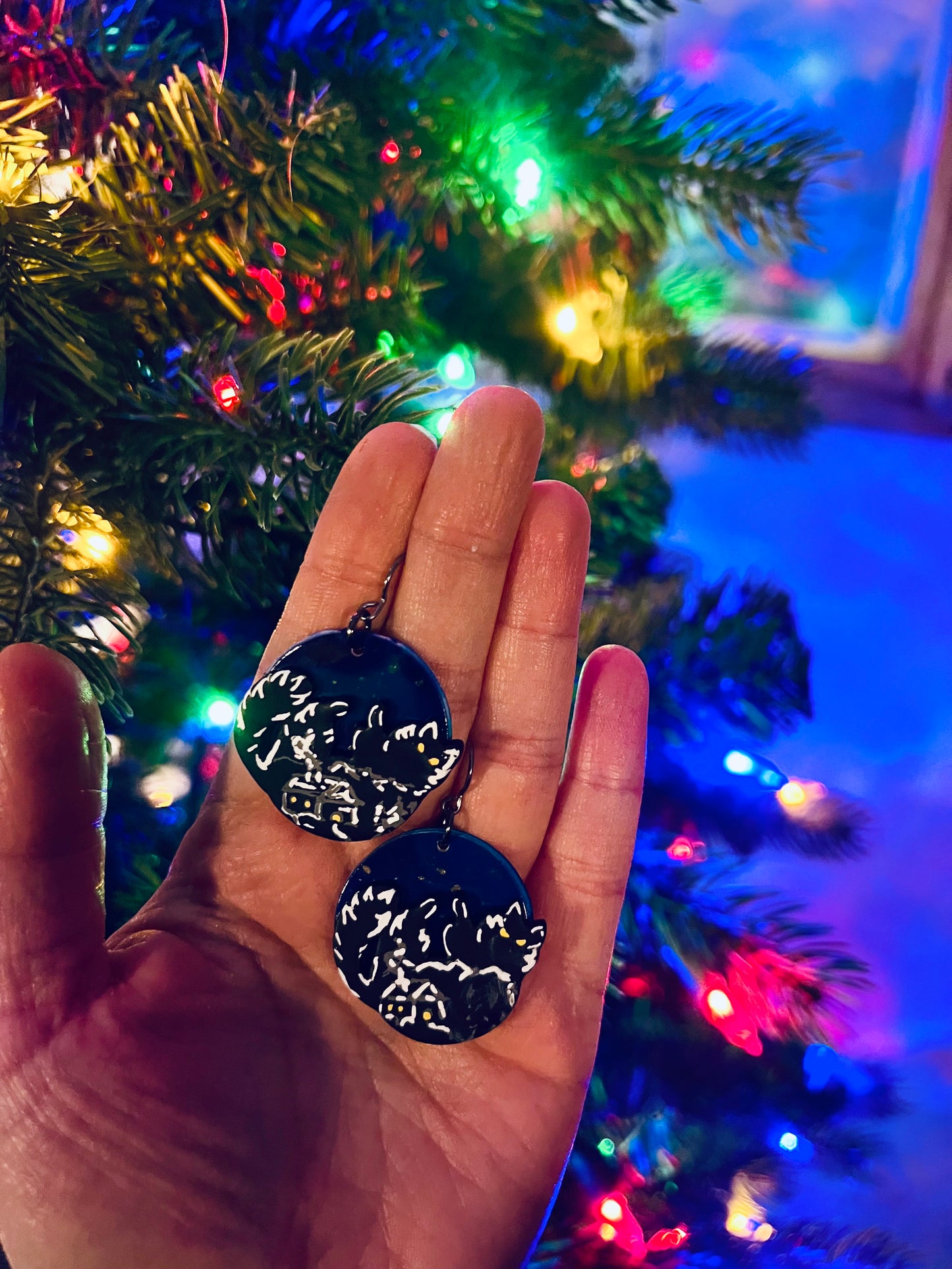 Yule Cat (Hand painted)