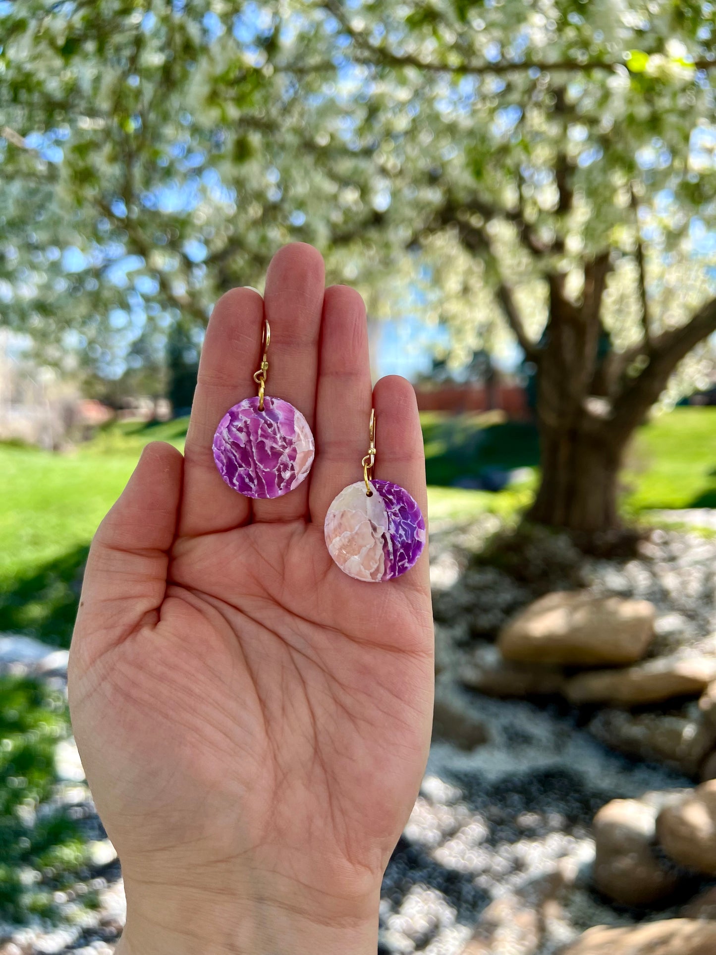 Spellbound Shadow Amethyst Earrings