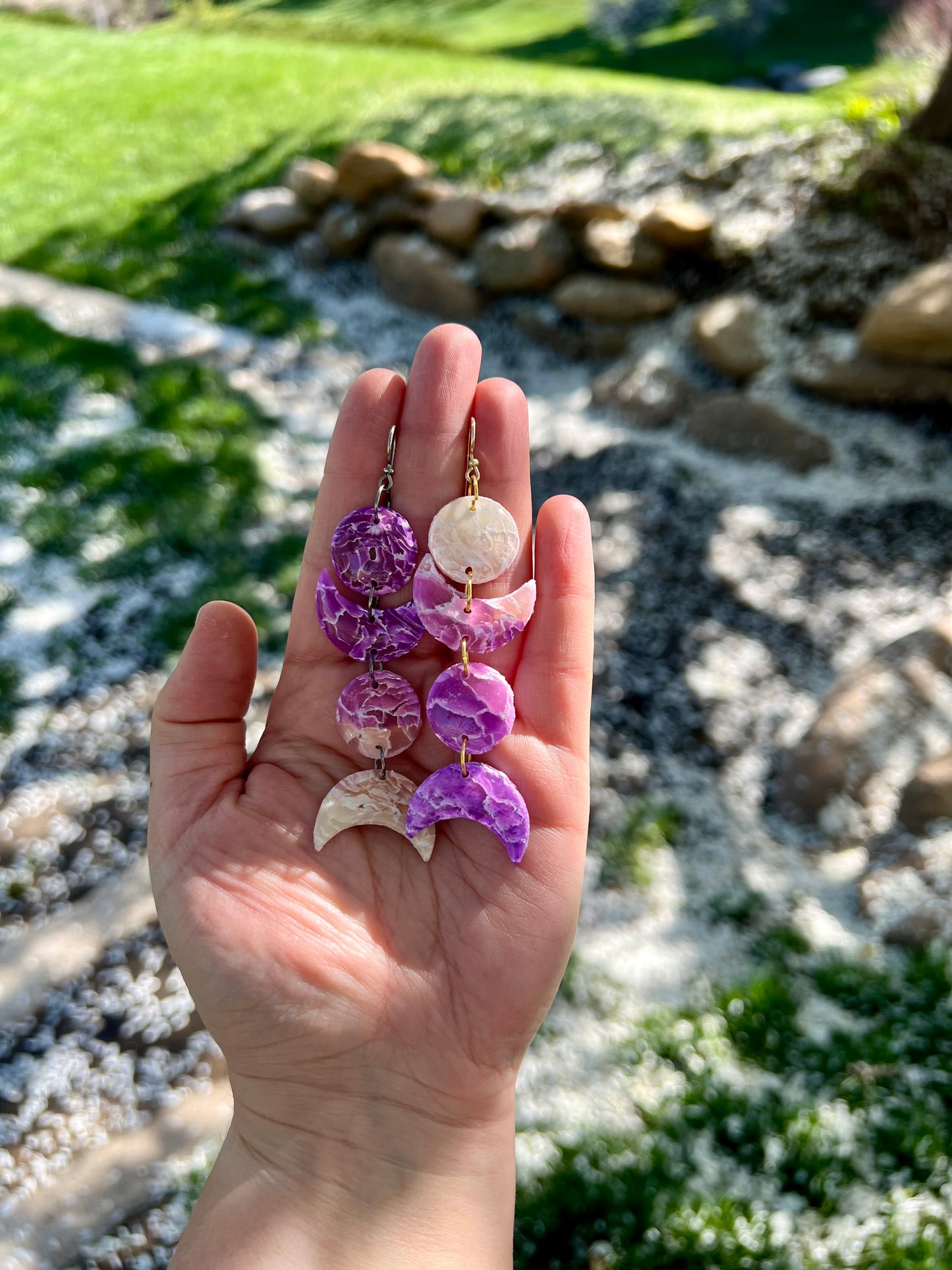 Mystic Moonlight Amethyst Earrings