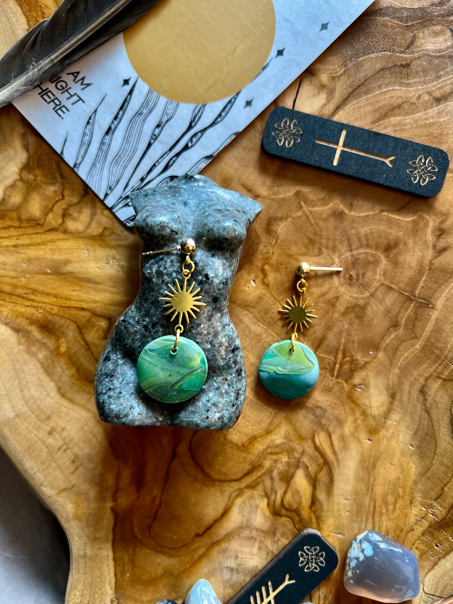 Green Goddess Earrings