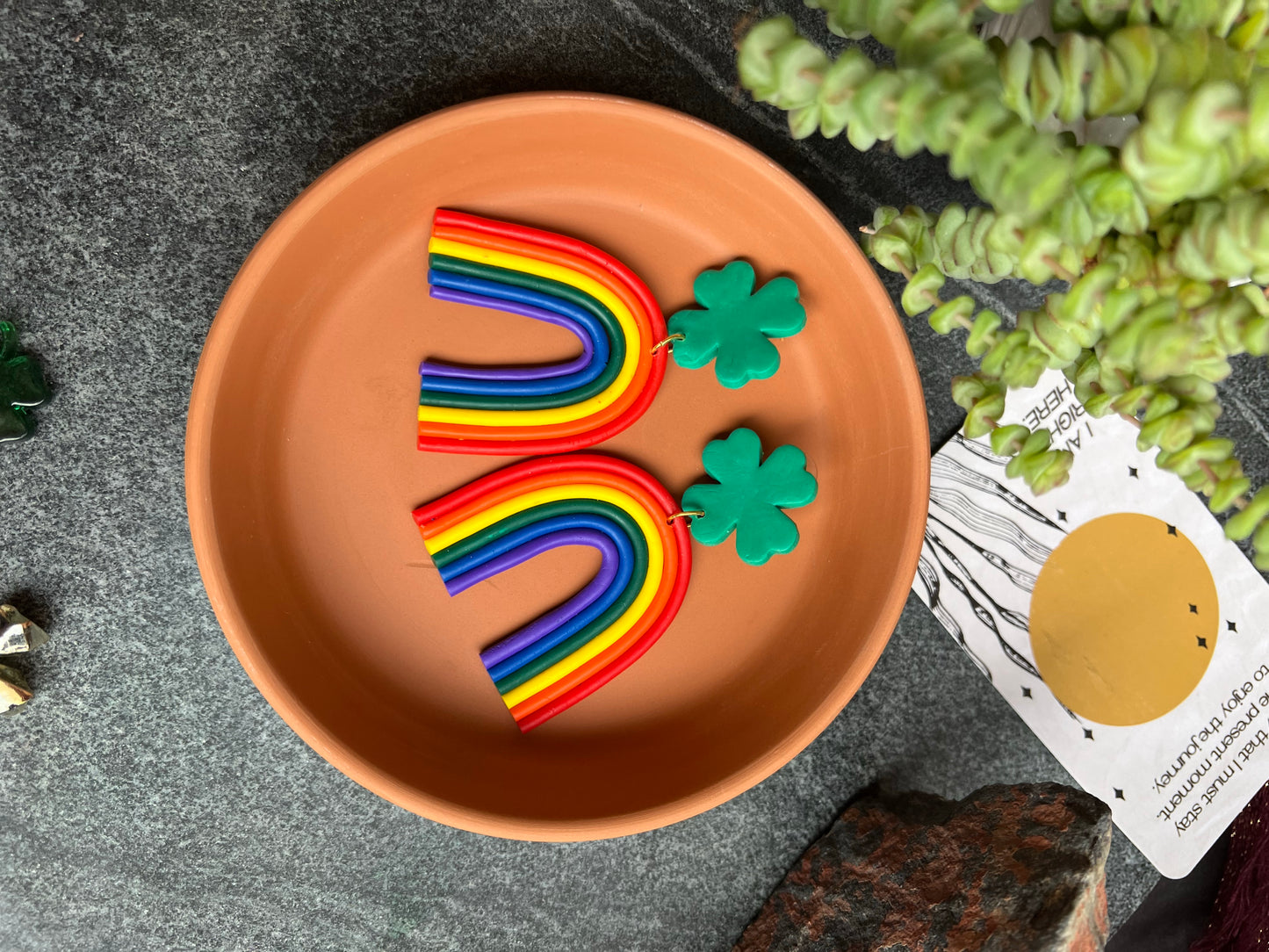 The Dubliner Rainbow Polymer Clay Earrings